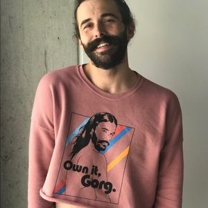 JVN Queer Eye cropped sweatshirt